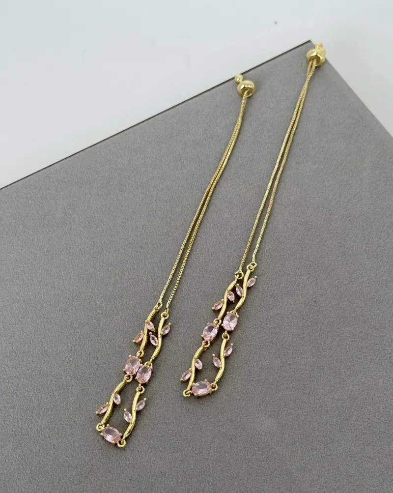 Pink Tulip Anklet