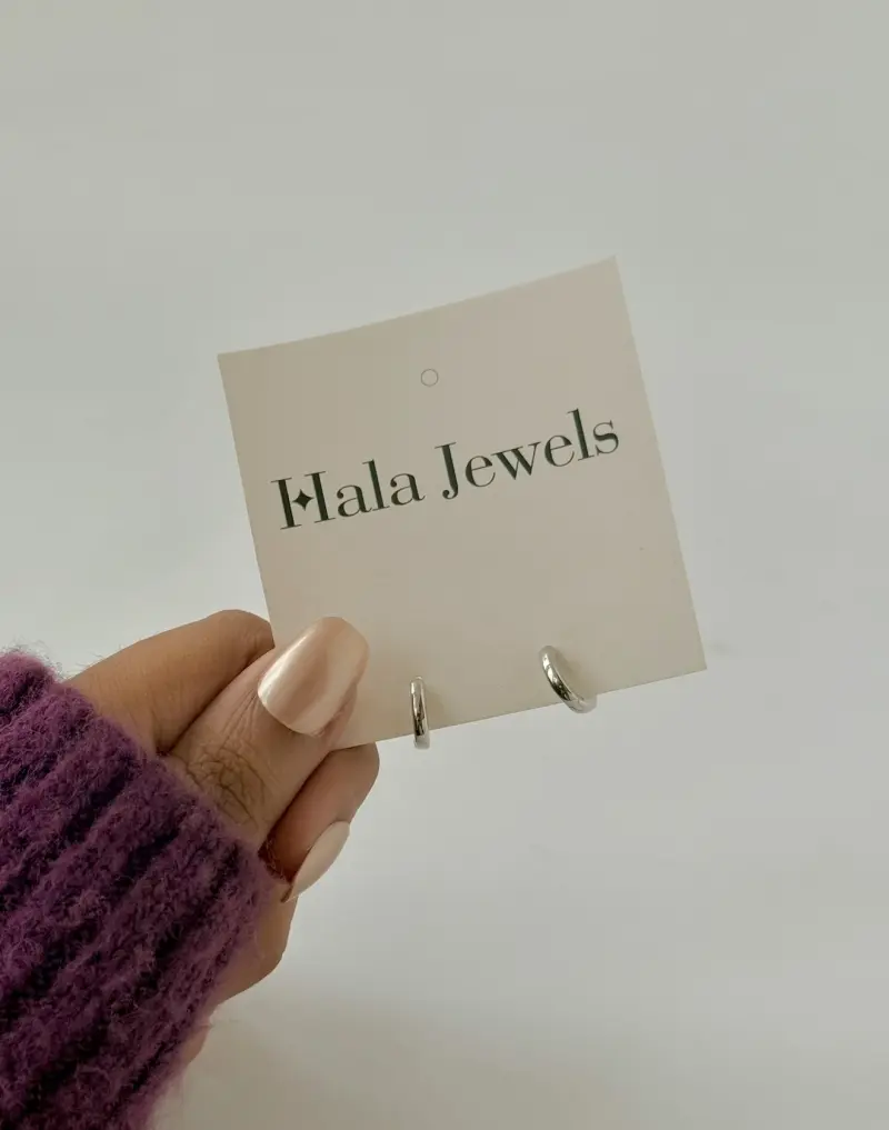 Silver Small hoop